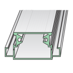 SF106W - Swing Screen Crossbar Only with Screw Hole